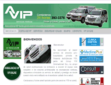 Tablet Screenshot of ambulanciavippanama.com